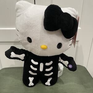 NEW HALLOWEEN HELLO KITTY SKELETON COSTUME PLUSH SIDE STEPPER! - 5040
